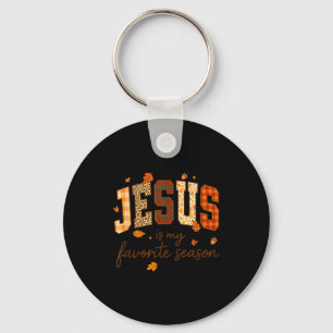 Porte-clés Jésus est ma saison préférée Automne chrétien Léop