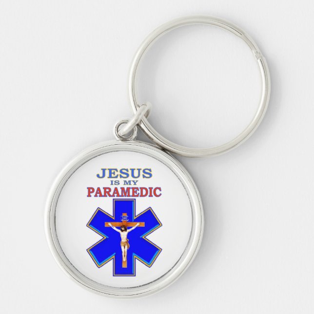 PORTE-CLÉS JÉSUS EST MON PARAMEDIC (Devant)