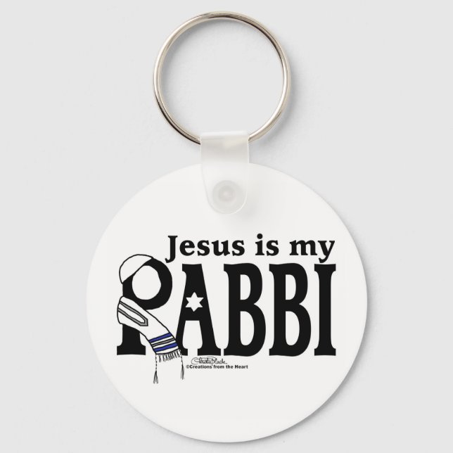 Porte-clés Jésus est mon RABBI (Recto)