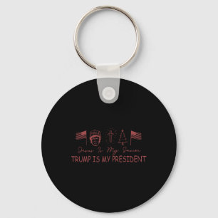 Porte-clés Jésus Est Mon Sauveur Trump Est Mon Président Noël