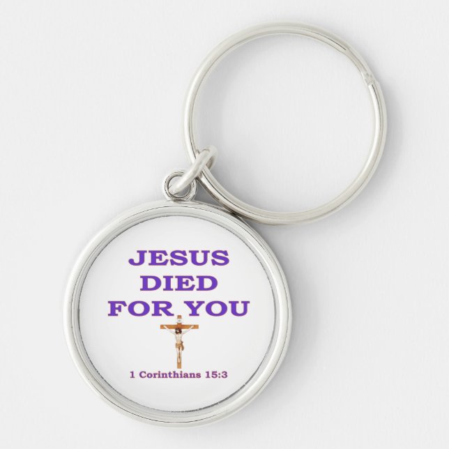 PORTE-CLÉS JÉSUS EST MORT POUR VOUS (Devant)