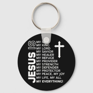 Porte-clés Jésus est tout Jésus T-shirtEs-tu partie