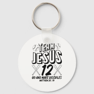 Porte-clés Jésus Et Équipe De Baseball Jésus Chrétien Matthie