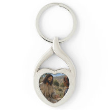 Porte-clés Jésus et femme samaritaine au puits
