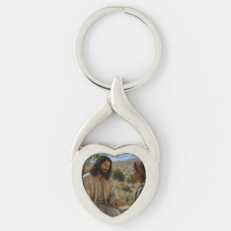 Porte-clés Jésus et la femme samaritaine au puits Christia