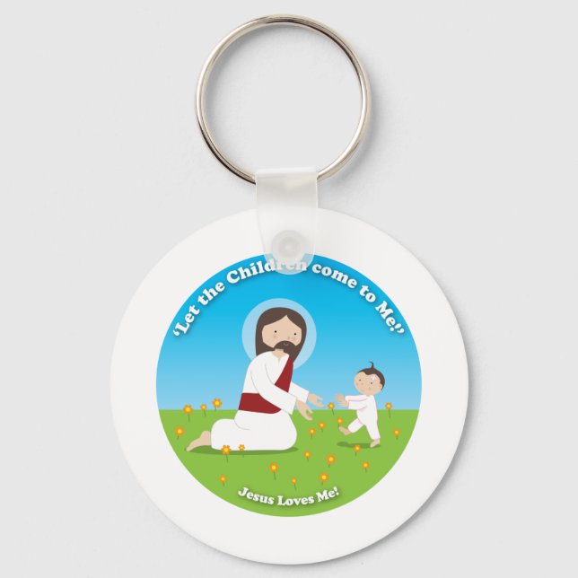 Porte-clés Jésus et l'enfant (Recto)