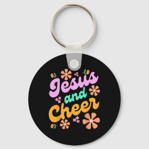 Porte-clés Jésus et l'entraîneur de cheerleading Jésus drôle