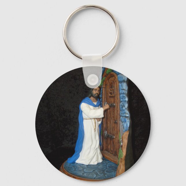 Porte-clés Jésus Frappe À La Porte (Recto)