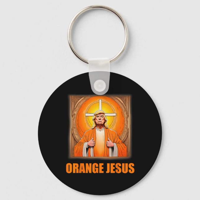 Porte-clés Jesus Funny Trump 1 (Recto)