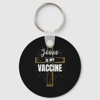 Porte-clés Jesus Is My Vaccine Christian Faith