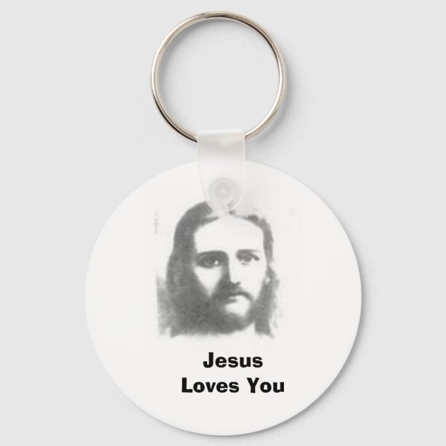 Porte-clés jésus, Jésus t'aime (Recto)