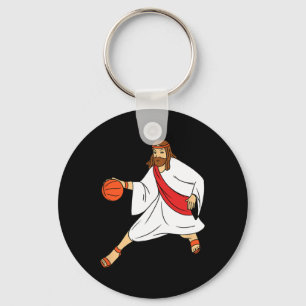 Porte-clés Jésus Jouant au basket-ball 1