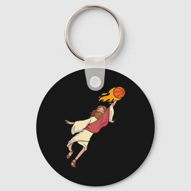 Porte-clés Jésus Jouant Bysketbyll (Recto)