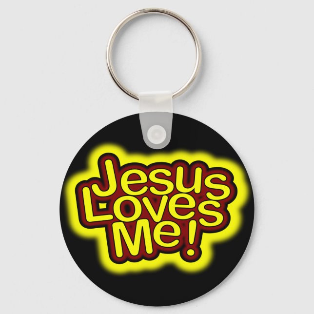 Porte-clés Jesus Loves Me! Keychain (Recto)