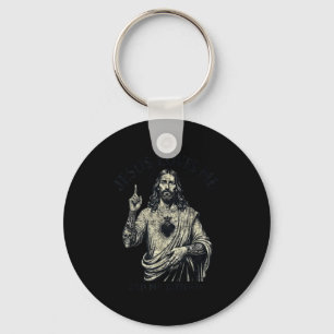 Porte-clés Jésus m'aime et mes tatouages chrétien tatoué T