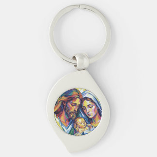 Porte-clés Jésus Marie et Joseph