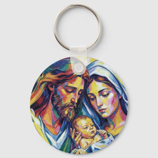 Porte-clés Jésus Marie et Joseph