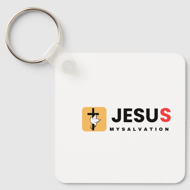 Porte-clés Jésus Mon Salut (Recto)