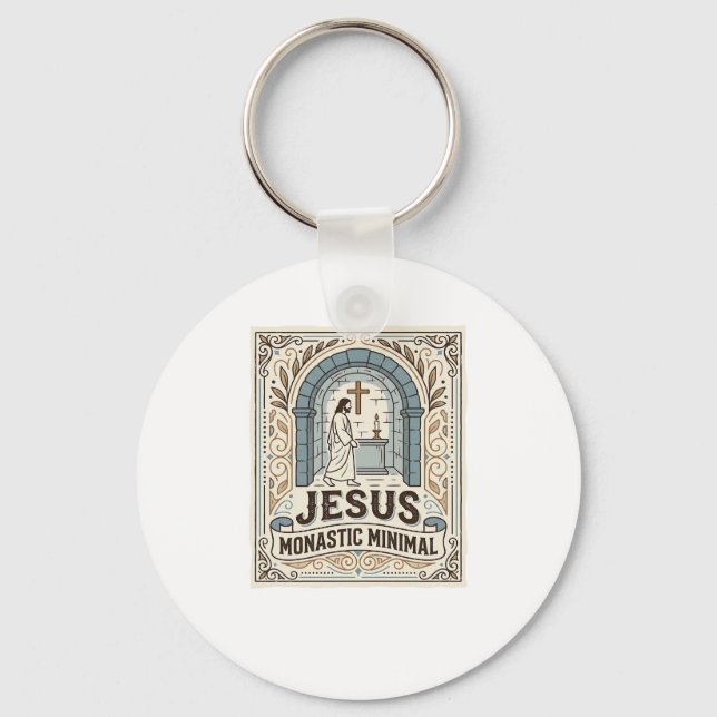 Porte-clés Jésus Monastique Minimal Jésus Monastique Minimal  (Recto)