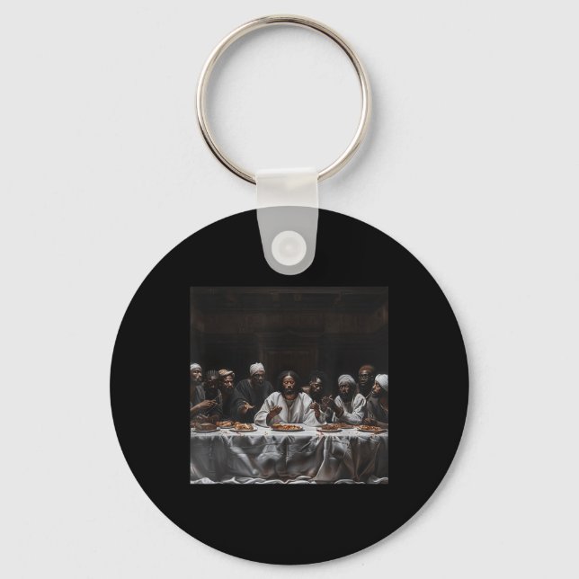 Porte-clés Jésus Noir, Dernier sacrement, Jésus _9 (Recto)