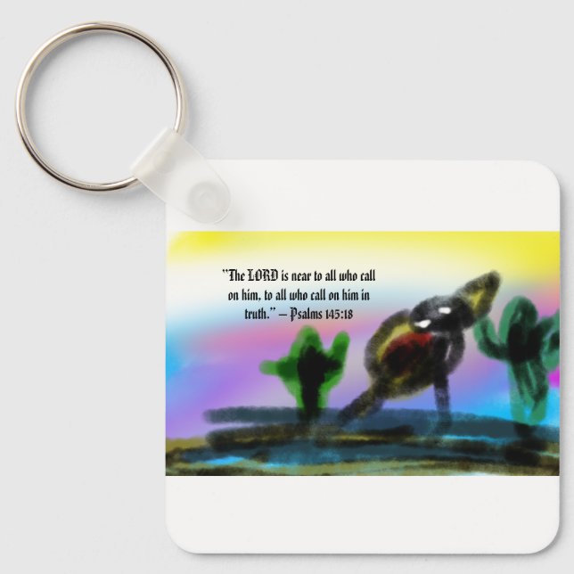 Porte-clés jésus nous trouve  (Recto)