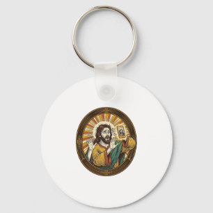 Porte-clés Jesus Selfie Accidentel avec la Caméra Frontale et