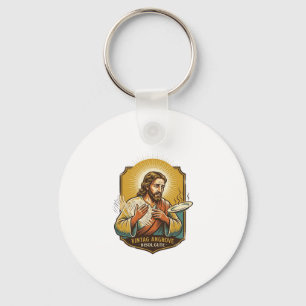 Porte-clés Jésus s'est brûlé le doigt en sortant l'assiette d