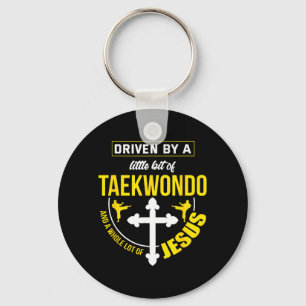 Porte-clés Jésus Taekwondo drôle Arts Martiaux Chrétien