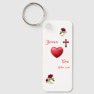 Porte-clés jésus t'aime