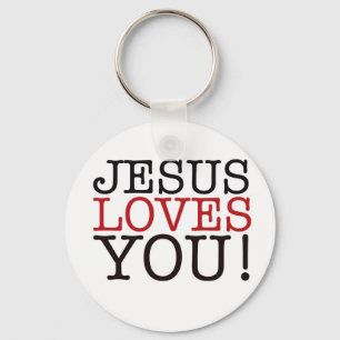 Porte-clés Jésus vous aime !