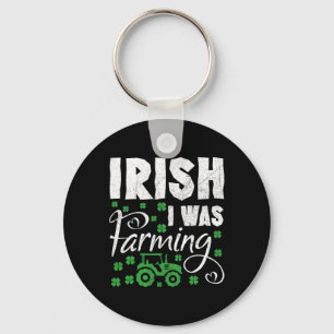 Porte-clés J'étais agriculteur irlandais tracteur agriculteur