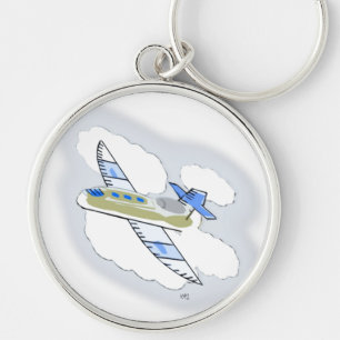 Porte-clés Jetplane dans le ciel