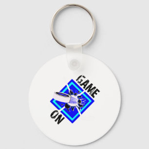 Porte-clés Jeu activé - crosses de hockey sur glace et rondel