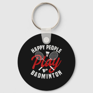 Porte-clés Jeu de Badminton entraîneur Happy Shuttle Badminto