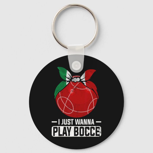 Porte-clés Jeu de Bowling Italien Bocci Player Bocce Byll (Recto)