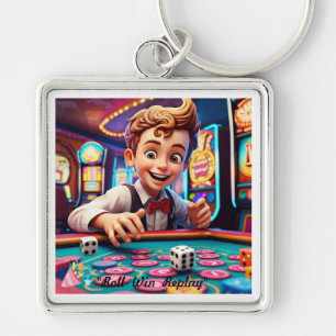 Porte-clés "Jeu de dés Vintage"