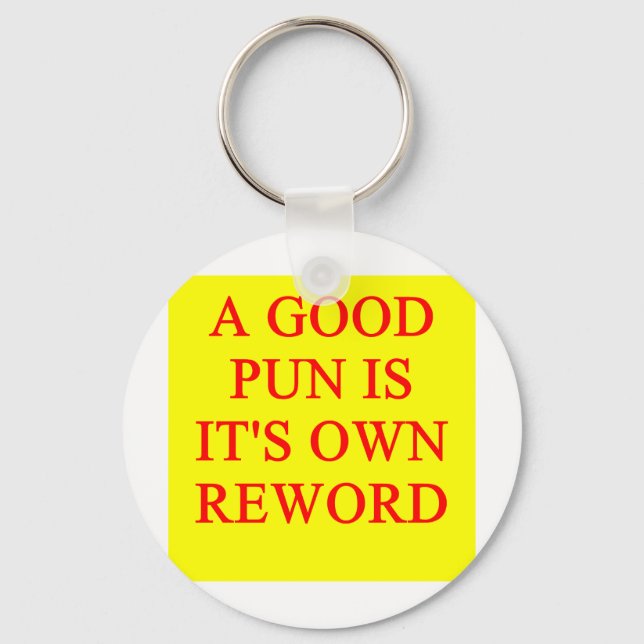 Porte-clés jeu de mots sur puns (Recto)