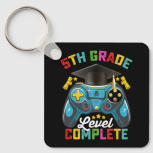Porte-clés Jeu de niveau 5e année de fin d'études Gamer
