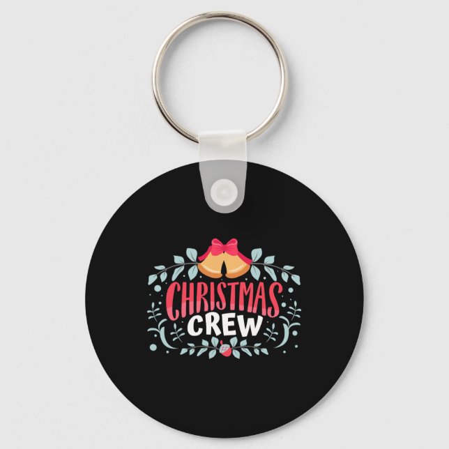 Porte-clés Jeu de Noël Éclairage Famille Correspondant Pyjama (Recto)