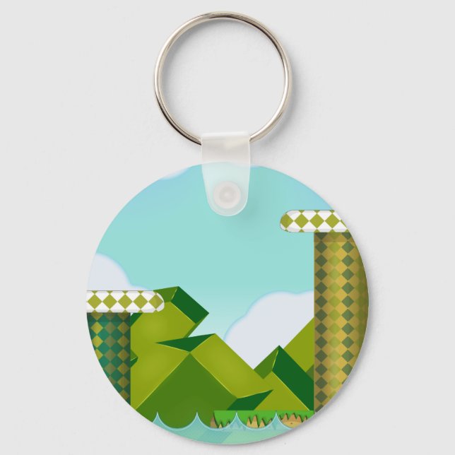 Porte-clés Jeu de plate-forme rétro (Recto)
