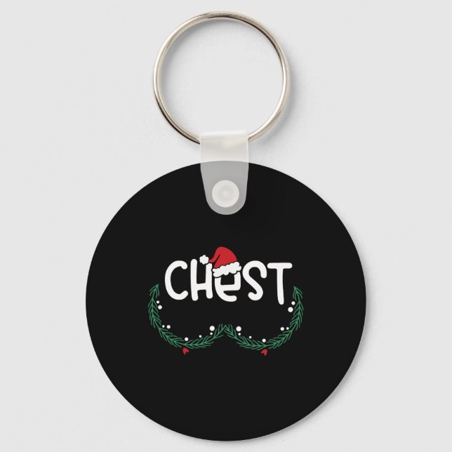 Porte-clés Jeu de poitrine Correspondant Châtaignes Noël Noël (Recto)