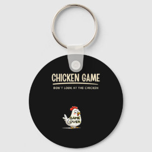 Porte-clés Jeu de poulet Ne regardez pas le poulet Drôle de C