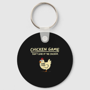 Porte-clés Jeu de poulet Ne regardez pas le poulet Drôle de p