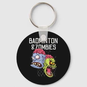 Porte-clés Jeu de raquette de sport drôle de zombies de badmi
