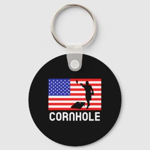 Porte-clés Jeu de société Cornhole Hommes Femmes Drapeau amér