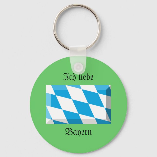 Porte-clés Jeu Drapeau Bayern (Recto)