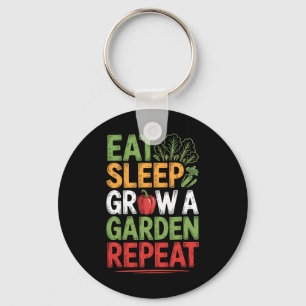 Porte-clés Jeu drôle Manger Dormir Faire Grandir Un Jardin Ré