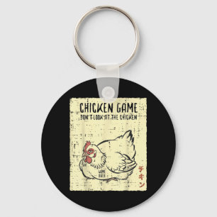 Porte-clés Jeu du poulet Ne regardez pas Game Over Citation d