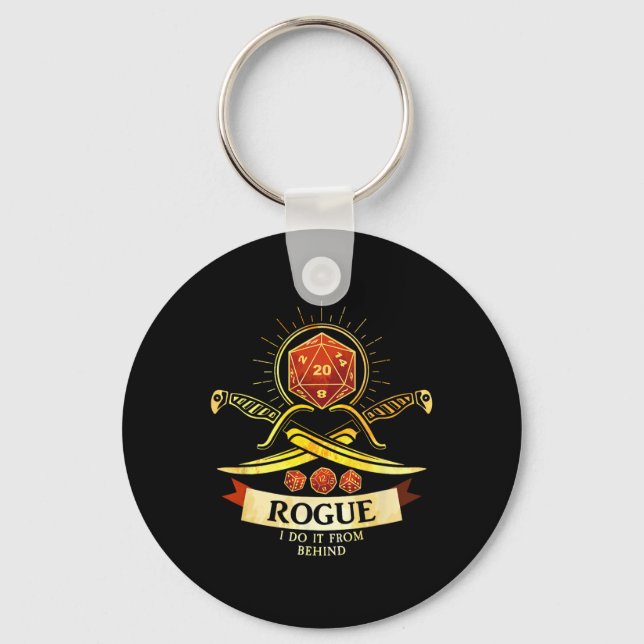 Porte-clés Jeu Rpg Fantastique De Joueur Indomptable Cl  (Recto)