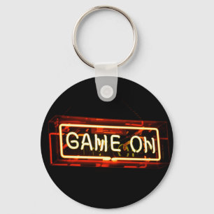 Porte-clés Jeu sur Neon Sign Sports Jeu Gamer